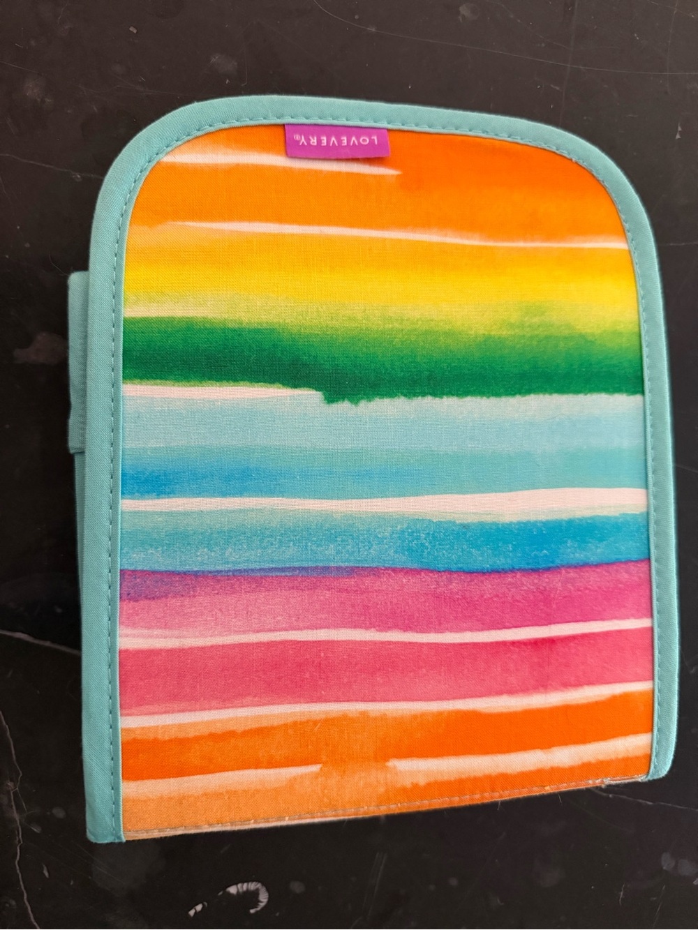 Lovevery Rainbow Stripe Card Holder - Multicolor, The Looker Playset